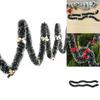 X 90mm Chunky Tinsel Christmas Tree Decoration Xmas Garland Bowknot
