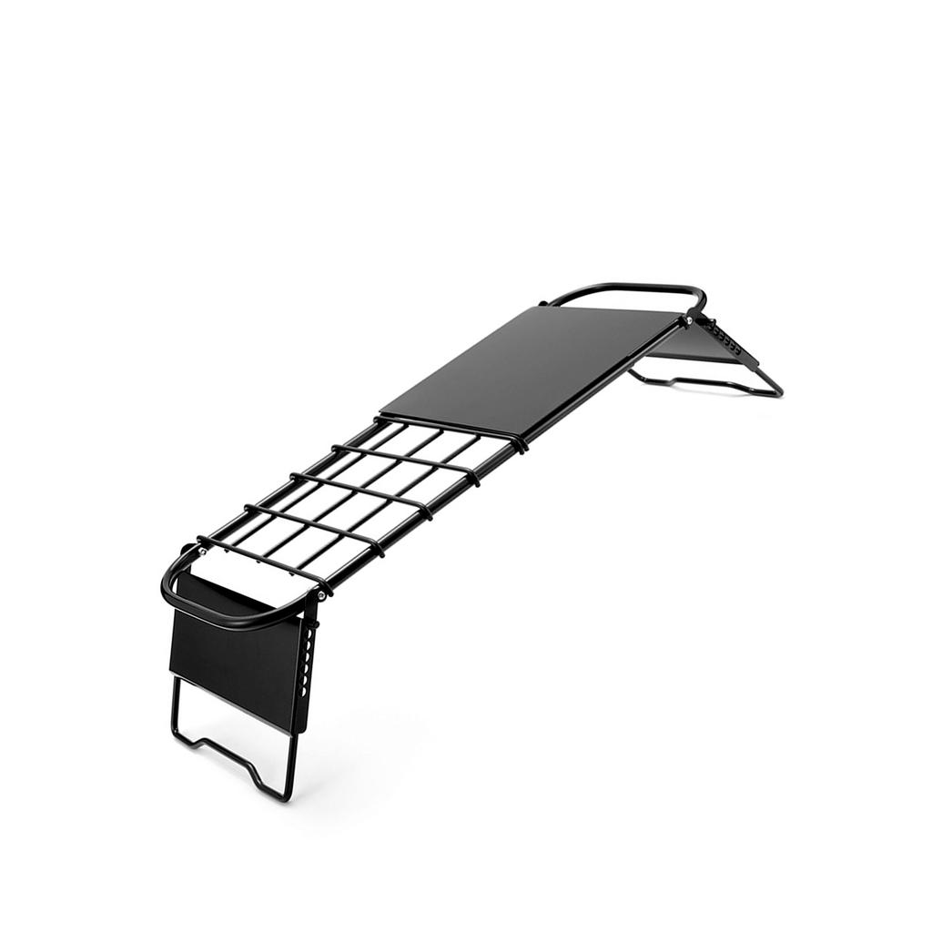 Opvouwbaar Kampvuur Grill Verstelbare Hoogte en Lengte Draagbare BBQ Stand voor Kamperen Opvouwbare Tafel