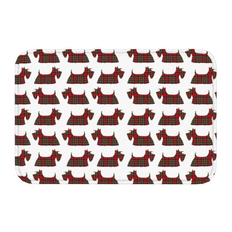 Cute Scottish Terrier Front Door Floor Entrance Mats Indoor Scottie Dog Bath Kitchen Doormat Toilet Carpet Rug Home Decoration