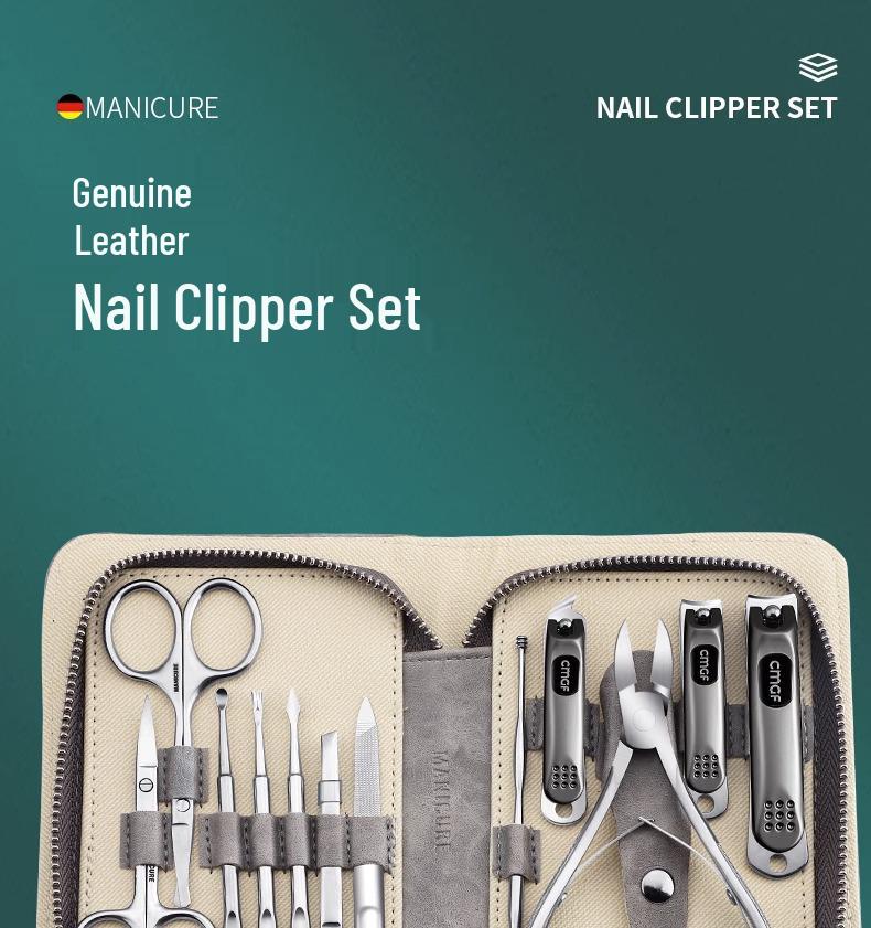 Professionelles Maniküre-Geschenkset: Nagelknipser, Eingewachsene Nagelknipser, Nagelscheren & Werkzeuge