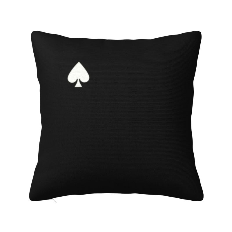 

Cool Poker Playing Cards Pattern Cushion Cover Gambling Card Game Soft Modern Pillow Decor Home 30x30cm 12x12in