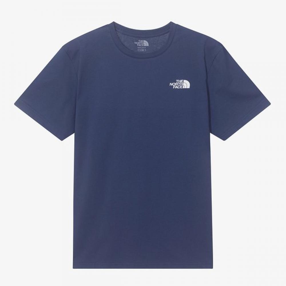 The North Face White Label Cotton Short Sleeve Round Tee Nt7ur00l NAVY085 4300₽