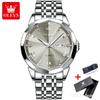OLEVS 9931 Sports Watch for Men Luxury Luminous Waterproof Stainless Steel Calendar Brick Quartz Mens Wristwatches Reloj Hombre
