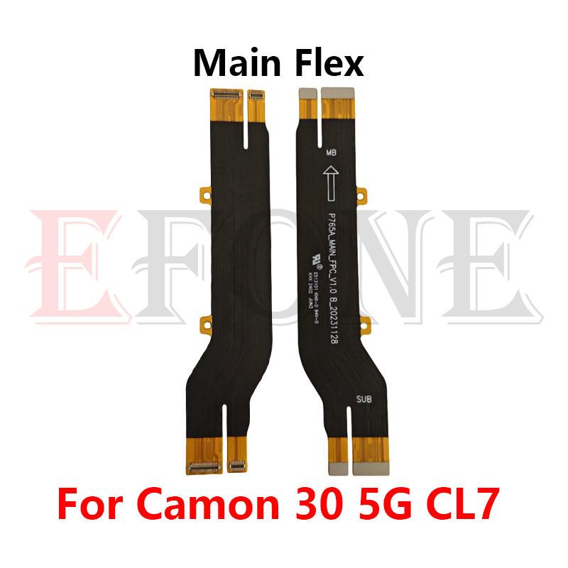 For Tecno Camon 30 5G CL7 Main Board Connector USB Board LCD Display Flex Cable Repair Parts