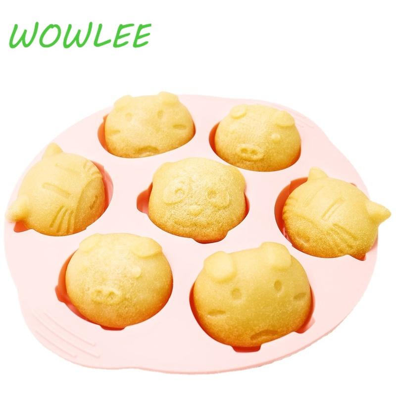 Silikon Yeniden Kullanılabilir Kek Kalıpları Jöle Pişirme Kalıbı Cupcake Yapıcı Muffin Kabı Mutfak Hamur İşleri Aleti