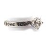 Silberner „Love“-Ring