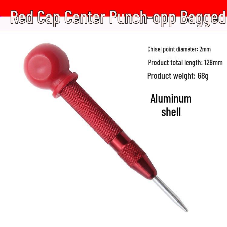 Automatic Center Punch & Emergency Window Breaker with High Hardness Metal Drill Bit