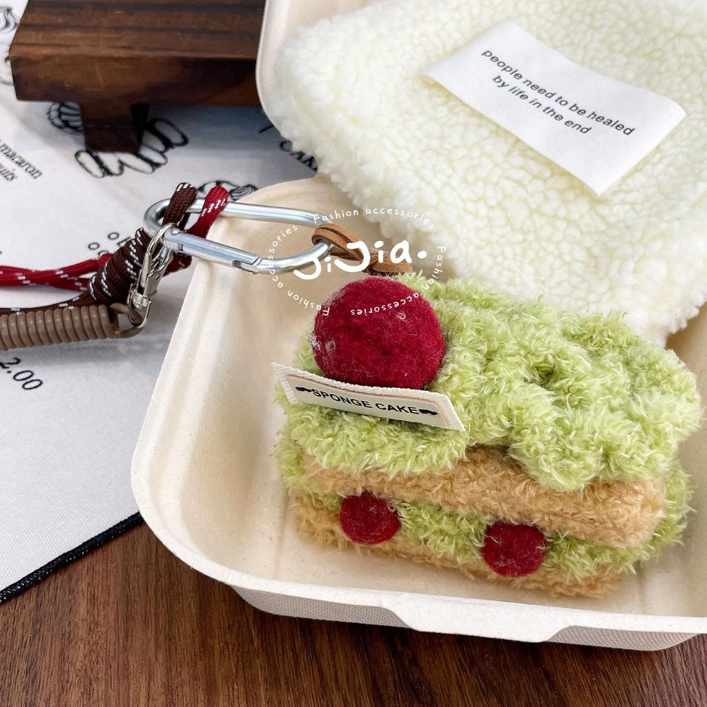 Cute Plush Cupcake Coffee Dessert Phone Chain Lanyard Charm Strap Cake Keychain Pendant Car Key Decor For IPhone For Samsung