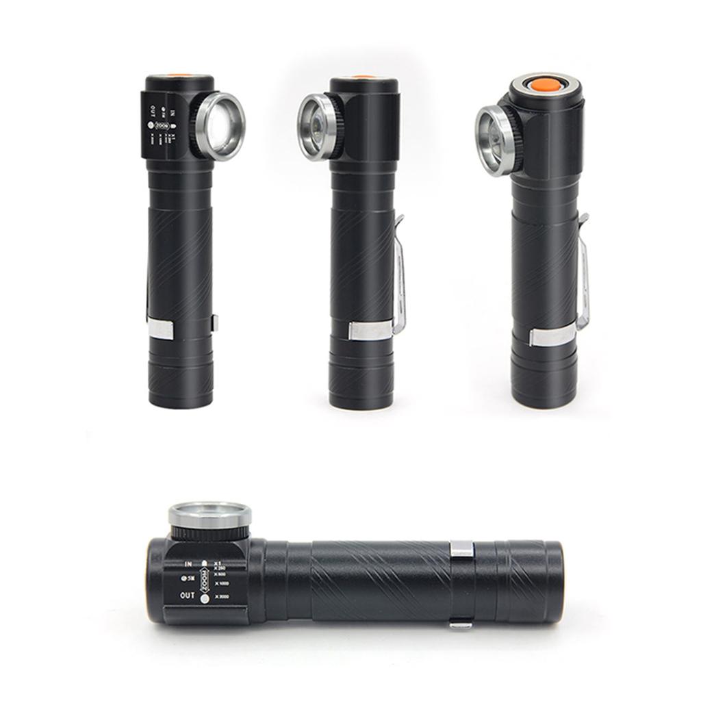 Outdoor Portable Multifunctional Strong Light Flashlight LED Side Light Head Mounted Flashlight Headlight