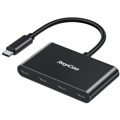 RayCue Hub To 4 Ports Ports 10Gbps Speed Data Transfer Prevents Data Corruption All Ports Compatible with Connections Lightweight and Size Compatible