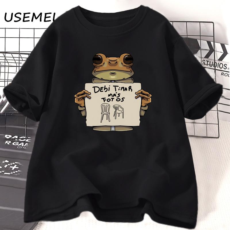 Funny Frog Dtmf Tshirt Causal Debi Tirar Mas Fotos Printed Tshirt Cotton Short Sleeve O Neck Tee Shirt Male Clothing Streetwear
