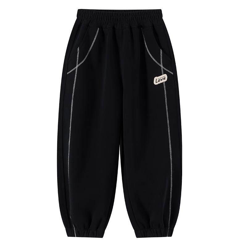 Little Elephant Hamm Boys  Fleece-Lined Loose Winter Sport Pants 160 cm