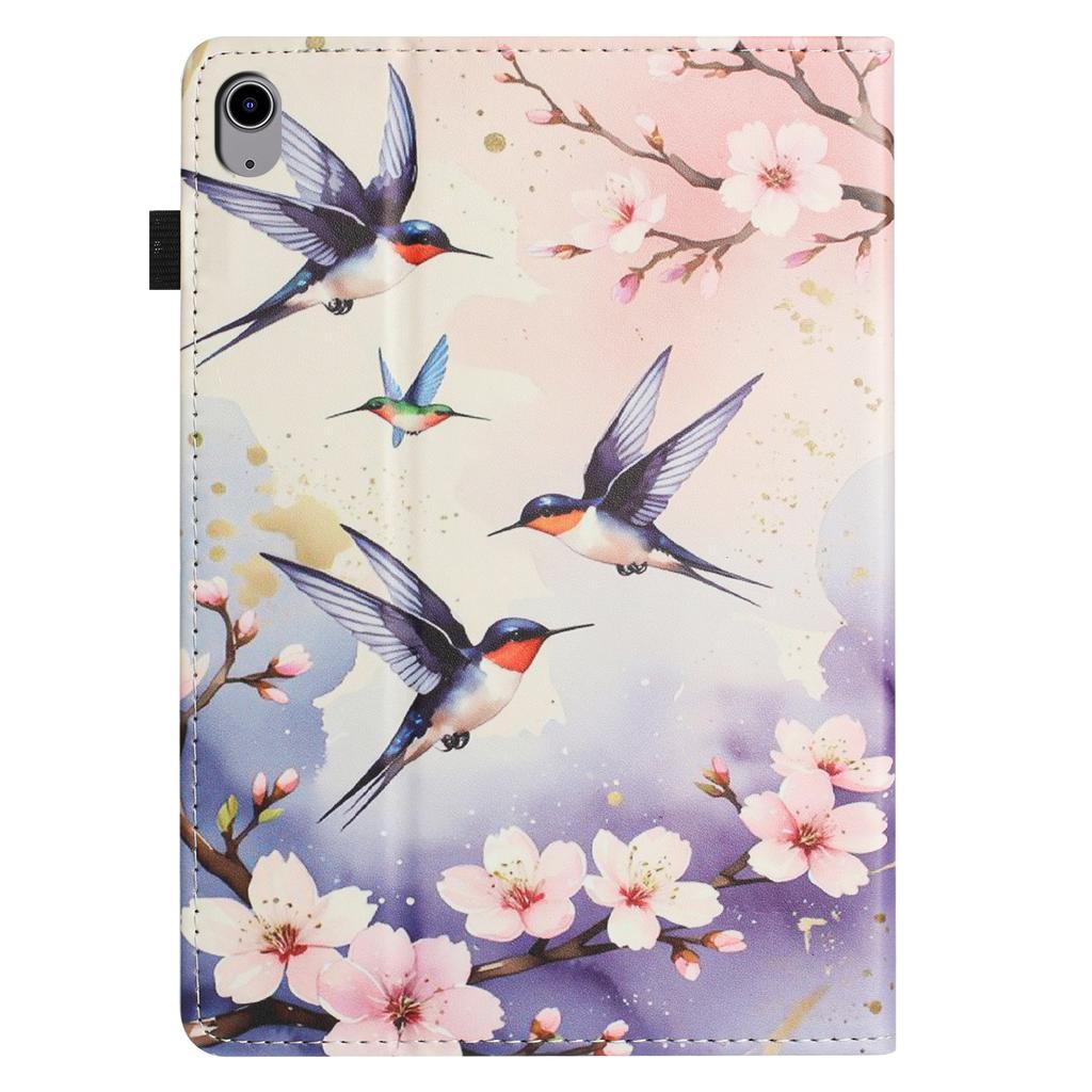 IPad mini için (2024)/(2021) Litchi Doku Desenli Baskılı Deri Kapaklı Tablet Kılıfı Kartlık ile Otomatik Uyku/Uyanma