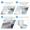 2PCS Waterproof Toilet Seat Fasteners Top-mounted Toilet Seat Hinge  Bathroom Maintenance