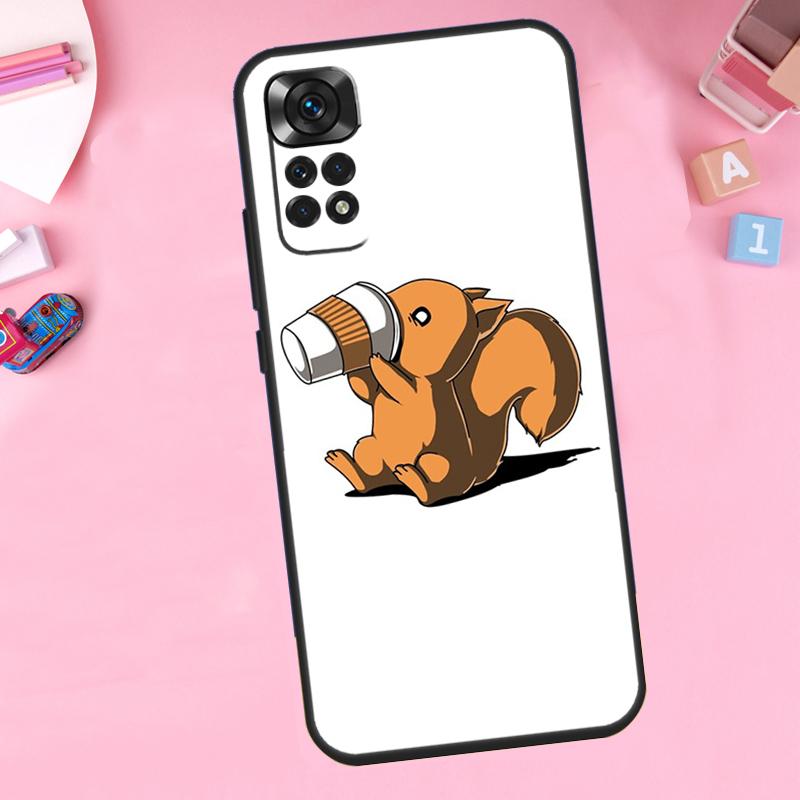 Cartoon Squirrel For Xiaomi Redmi Note 14 10 11 12 13 15 Pro Plus Phone Case For Redmi 15 15C 14C 12C 10C 13C