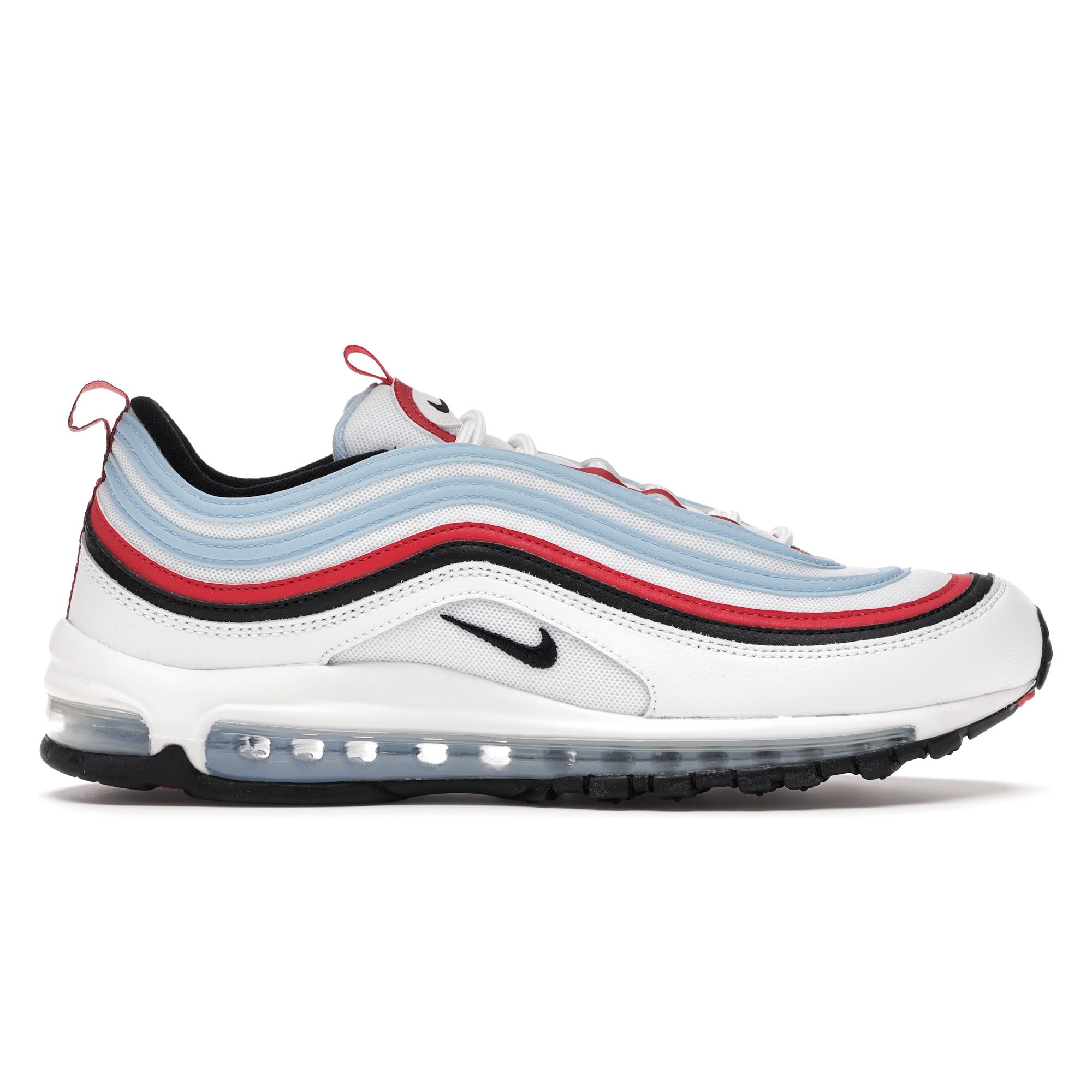

Голубые кроссовки унисекс Nike Air Max 97 белые CW6986-100