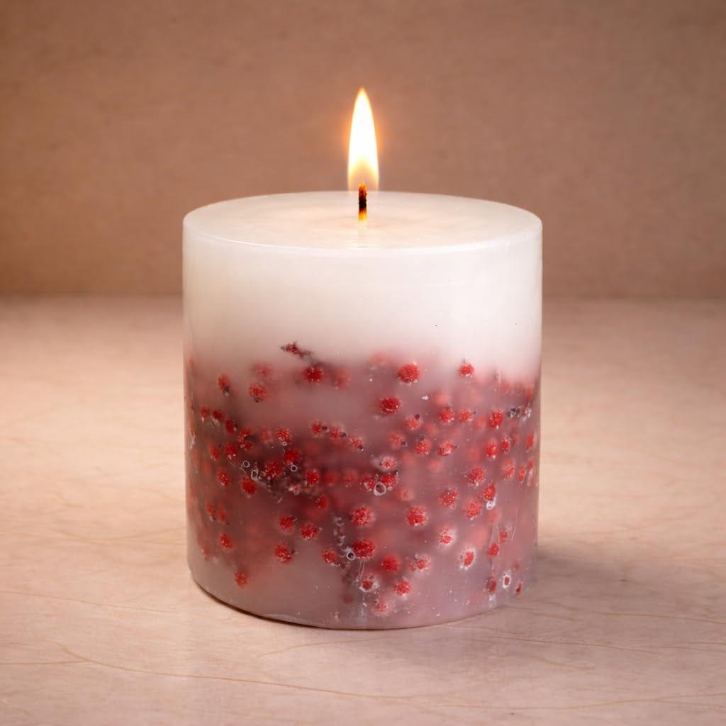 Berry Blush Botanical Candle, 70 Hour Burn Time | | Handcrafted with Natural Botanicals