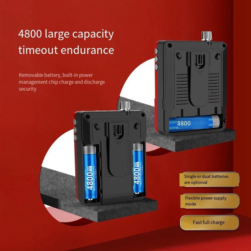 LED displej Mini rádio Bluetooth TF karta Venkovní přenosný reproduktor Vysoce hlasitý reproduktor Vysoce výkonný záznam pro starší osoby