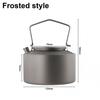 Compact Storage Camping Teapot Ti Kettle Efficient Fuel Use