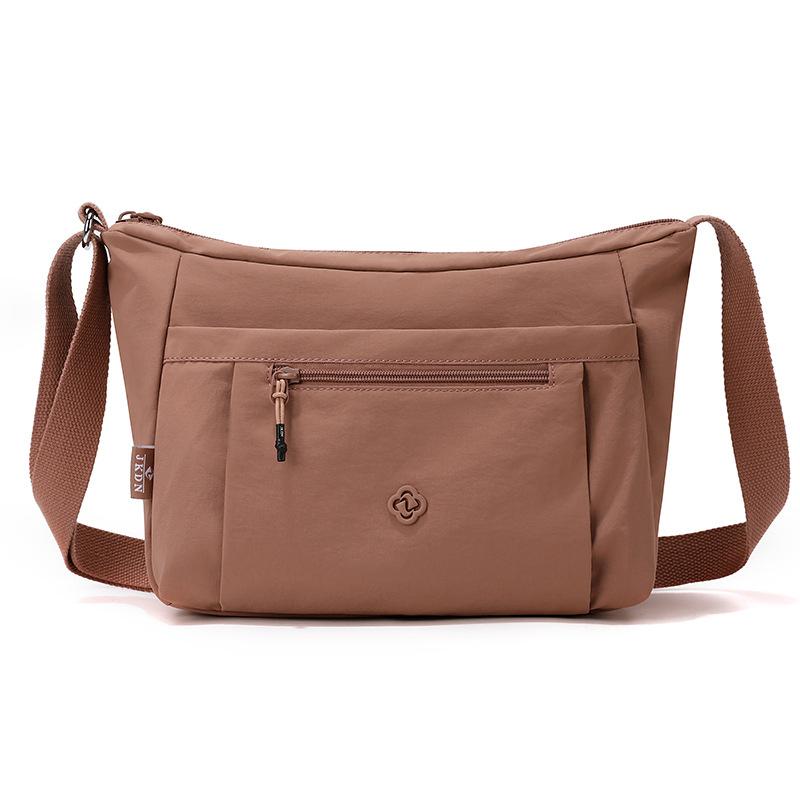 Borsa a tracolla in nylon impermeabile, grande capacità, borsa a spalla casual da donna