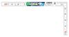 Shinwa Sokutei Curved Ruler Flat Pita White 1 Shaku Same Size On Both Sides 11174