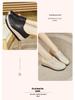 Women's Thick-Soled Leather Platform Shoes: Versatile, Slimming, Lightweight, Soft-Soled, Height-Boosting for Autumn/Winter 2025