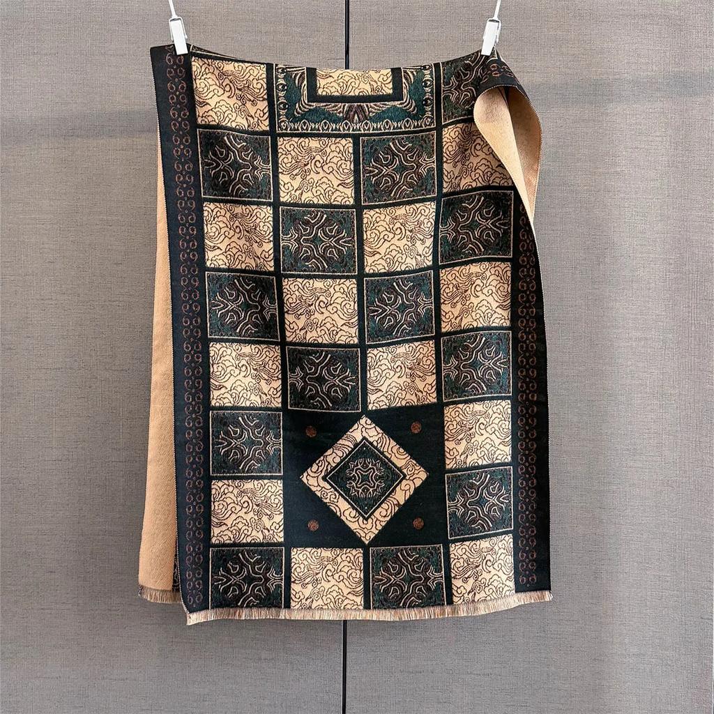 Thick Cashmere Blanket Women Scarf Warm Pashmina Shawl Winter Wraps Bufanda Print  New Design Poncho Echarpe Female Bufandas