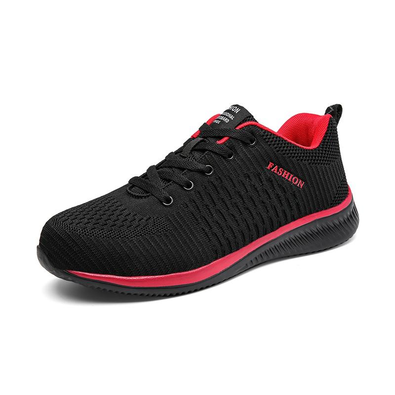 Fashion Male Safety Shoes Men Steel Toe Work Sneakers Breathable Work Shoes Work Safety Boots Men's Sports Shoes Hiking Shoes