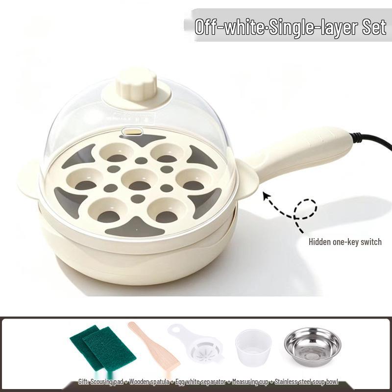 Canxiang Non-Stick Electric Frying Pan: Poached Eggs, Dumplings, Pot Stickers & Breakfast Cooker