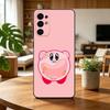 K-Kirbys-PC Cartoon Rosa   Handyhülle Für Samsung S25,S24,S21,S22,S23,S30,Ultra,S20,Plus,Fe,Lite,Note,10,Schwarze Abdeckung