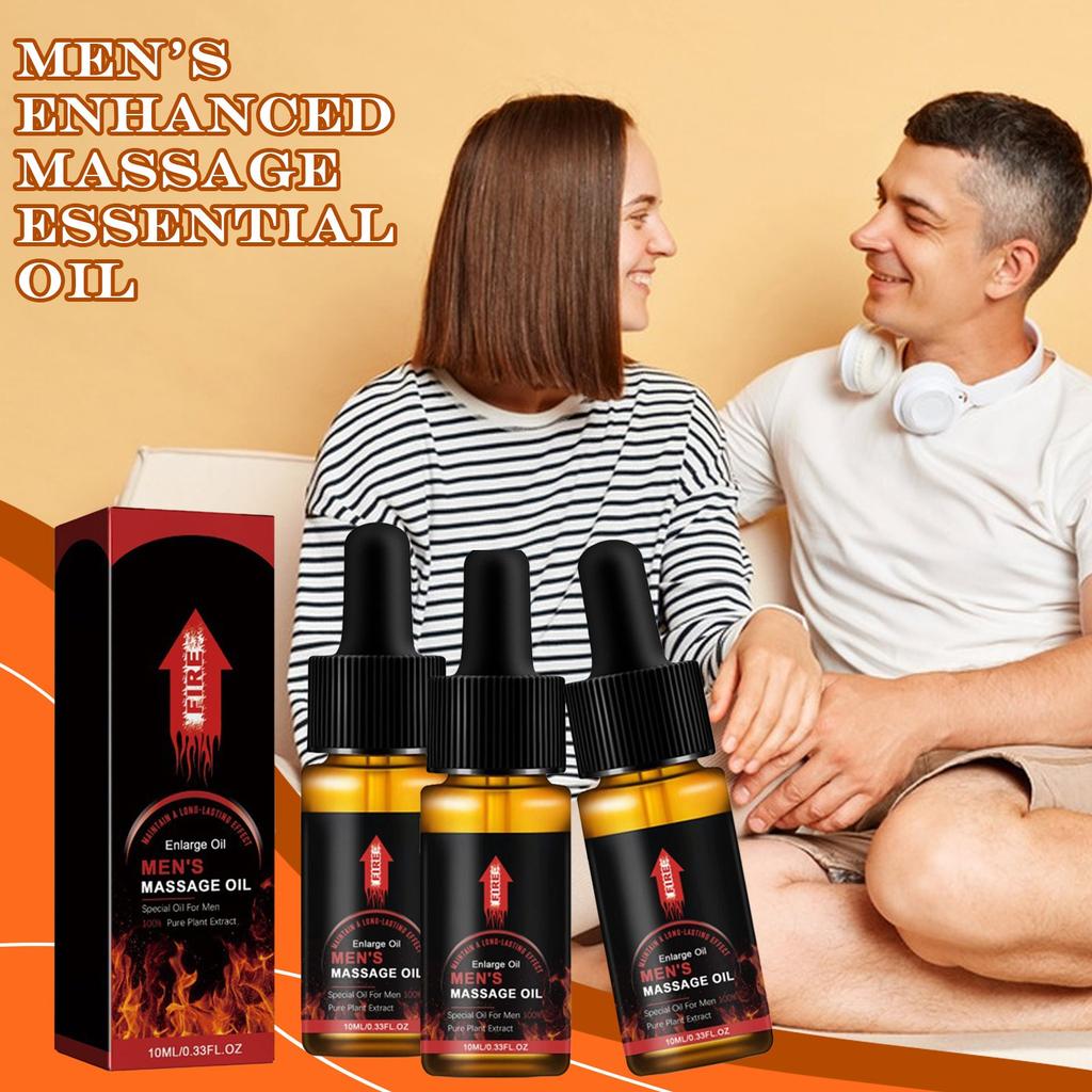 Men's Massage Oil Endurance Enhancement Long-Lasting Men's Care Massage Oil Extended Strength Massage Oil,10ML