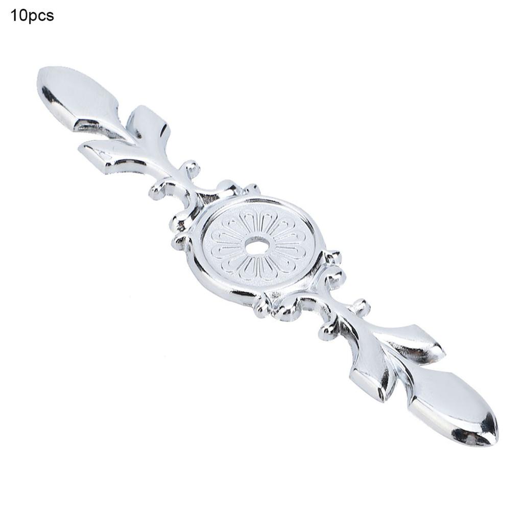 10 Stück Zinklegierung Schrankgriff Rückplatte Retro Stil Einloch Türgriff Rückplatten(#3)