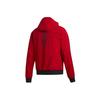 adidas Men's Red Hooded Sports Jacket