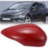 Red Right Side Mirror Passenger Side Mirror Car Si-de Door Mirr-or Cover Rear View Mirr-or Cap for Ford Fiesta MK7 2009 2010 2011 2012 2013 2014 2015
