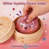 Colorful Crystal Anti-Stress Toy With Steam Bowl Shape, Reusable, Funny, Slow Bounce, With Flashing Light, Desk Decoration, Part
