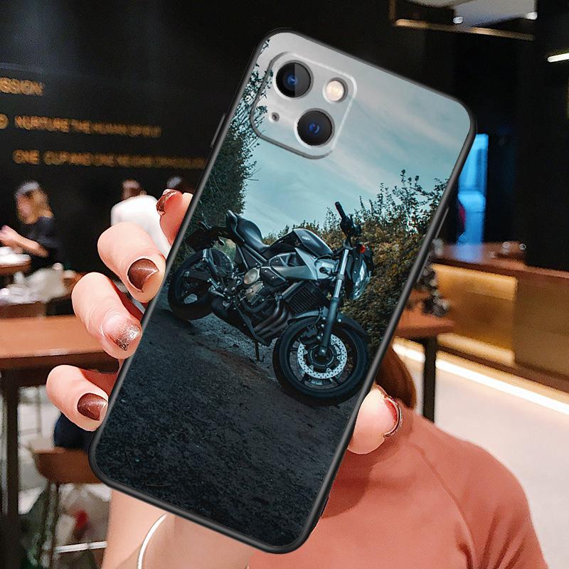 Fashion Motorcycle Man Phone Case For iPhone XR X XS Max 11 12 13 14 15 16 Pro Max Plus Back Cover