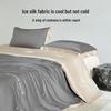 H&L HOME Ice Silk Summer Quilt 4-Piece Bedding Set