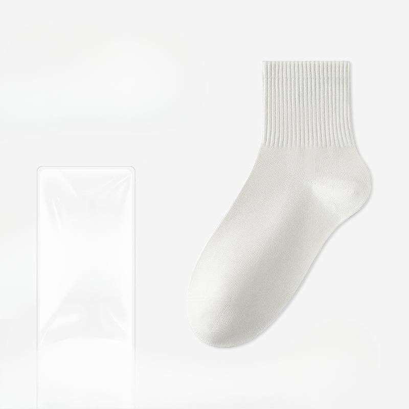 Women's Spring and Autumn Thin Style All Purpose Cotton Breathable Deodorizing Sweat Absorbing Anti Pilling Tube Socks