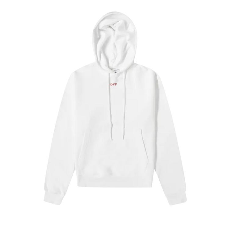 

Off-White Stencil Arrows Hoodie White Men Outerwear OMBB034E20FLE0040125