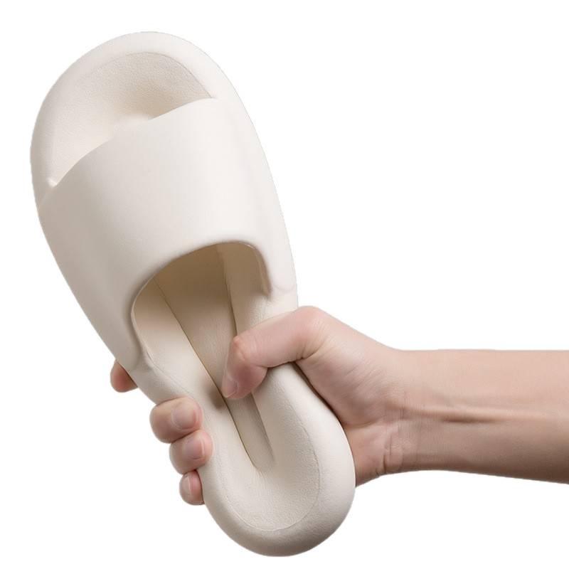 Unisex Non-Slip Korean Style Slippers for Indoor and Outdoor Use – Durable, Solid Color Footwear for Men and Women.