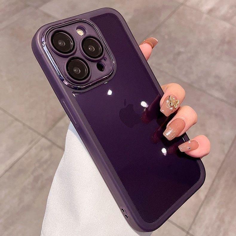 Suitable for Apple 16 Phone Case, Transparent Anti-drop IPhone15promax Protective Case, Ultra-thin 1413 Simple Full Cover