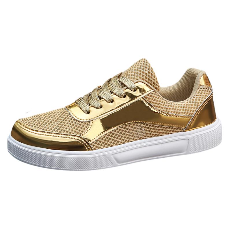 EOFK Women's Glitter Platform Wedge Athletic Tennis Walking Shoes Sparkly Sequin Lightweight Casual Comfort Fashion Sneakers