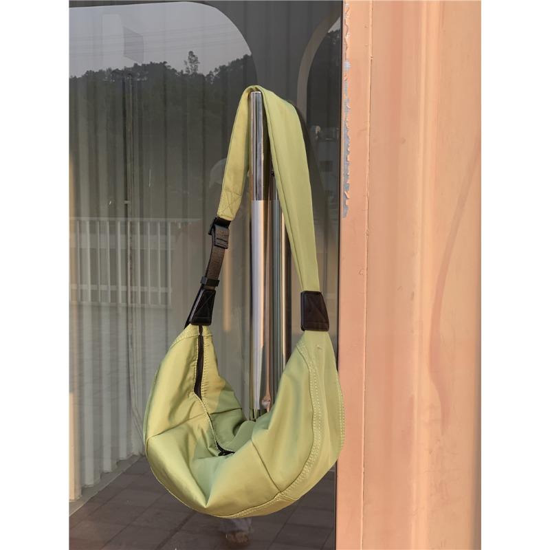 Borsa a Tracolla Versatile a Forma di Raviolo Semplice Borsa a Luna Borsa a Spalla Singola per Studenti