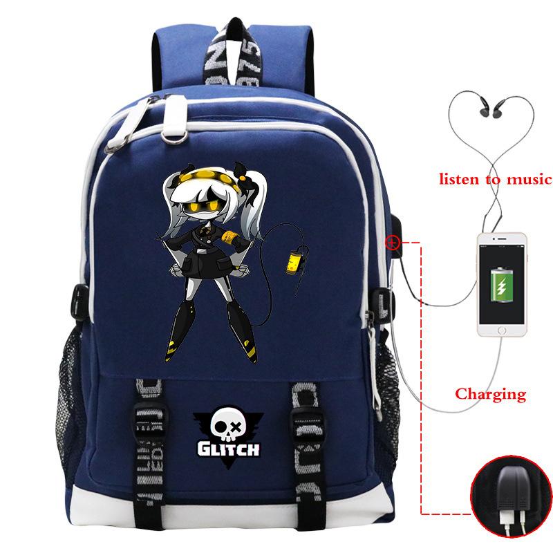 Murder Drones Leisure Travel Backpack Multifunctional USB Student School Bag Large Capacity