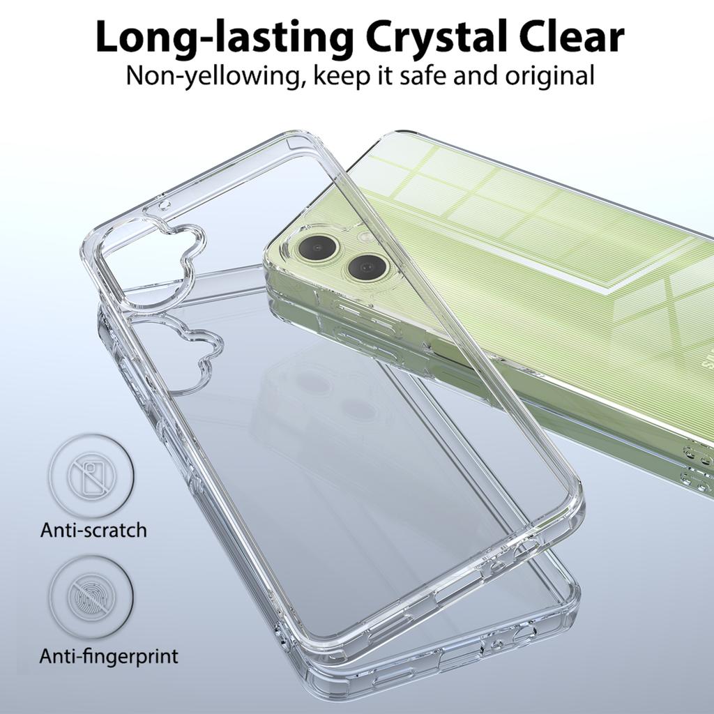 For Samsung Galaxy A06 4G Clear Phone Case TPU+Acrylic Shockproof Phone Back Cover