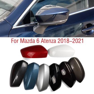 For Mazda 6 Atenza 2018 Car Wing Door Side Mirror Cap Shell House Outside Rearview Mirror Cover Lid