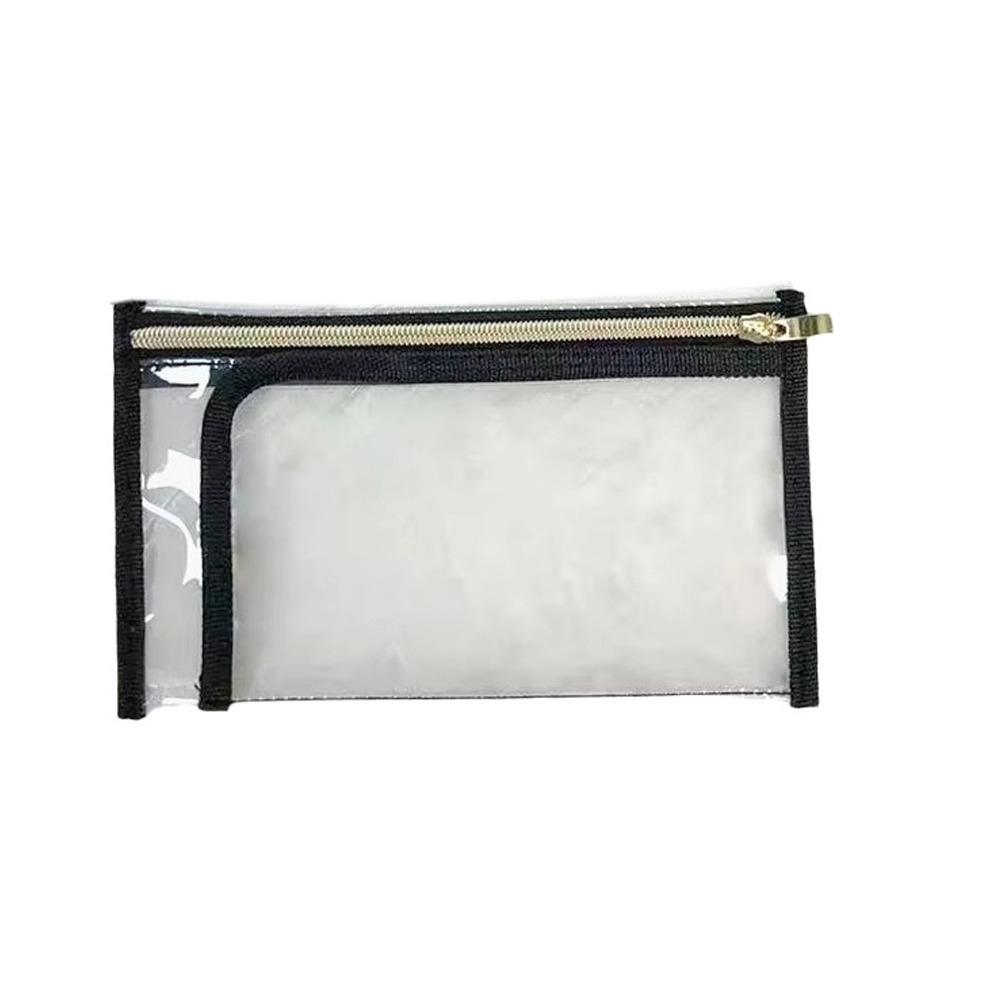 Transparent Cosmetic Storage Bag PVC Passport Holder Multi-functional Document Storage Bag  Travel