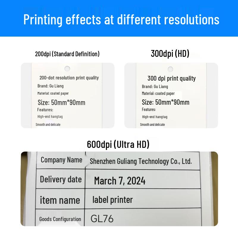 Ezscan GL76 600dpi Label Printer CN plug (adapter included)