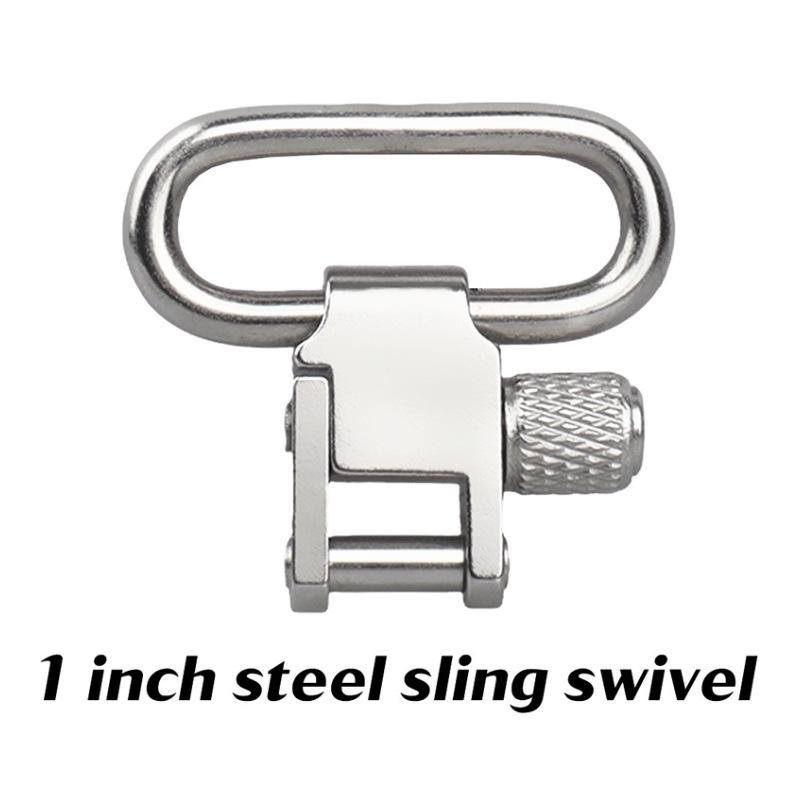 1-Inch High-Strength Silver Quick-Release Metal Shoulder Strap Buckle