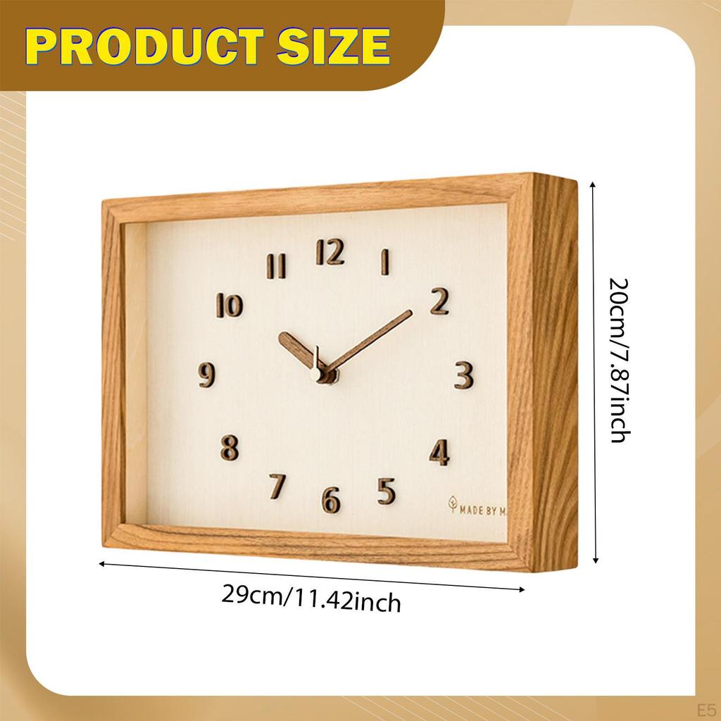 Wall Clock Desk Decorative Modern Fashion Silent Home Decoration for Bedroom Kitchen Indoor